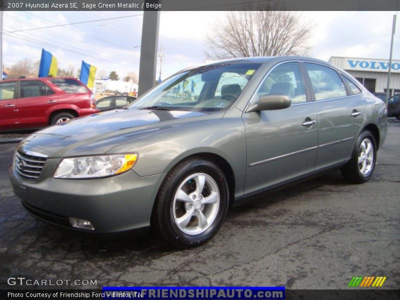 Sage Green Metallic / Beige 2007 Hyundai Azera SE