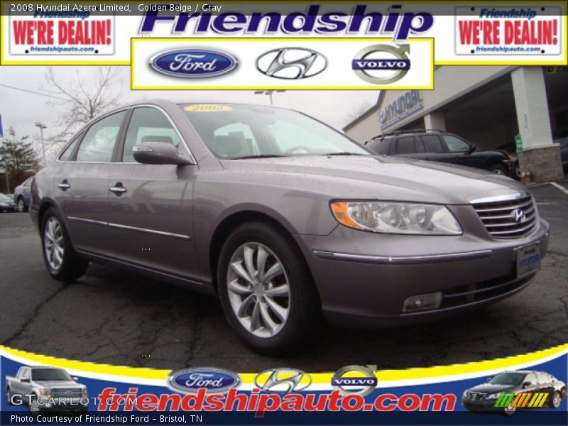 Golden Beige / Gray 2008 Hyundai Azera Limited