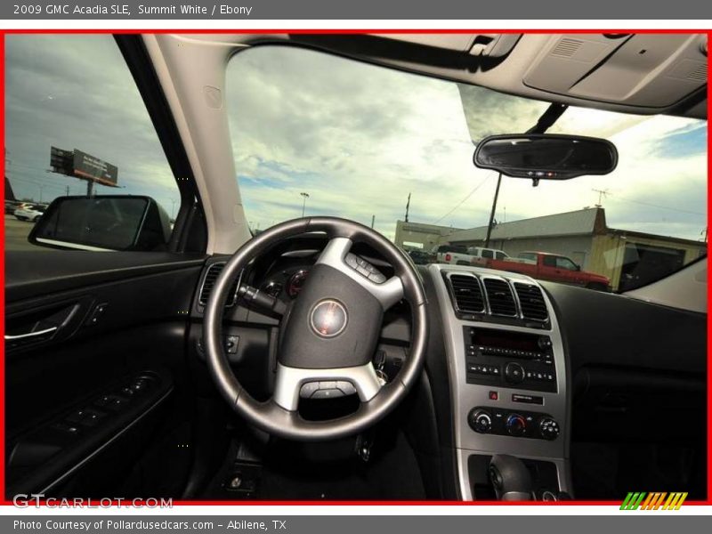 Summit White / Ebony 2009 GMC Acadia SLE