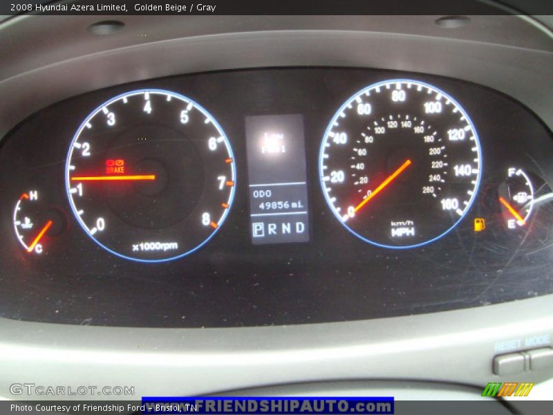 Golden Beige / Gray 2008 Hyundai Azera Limited