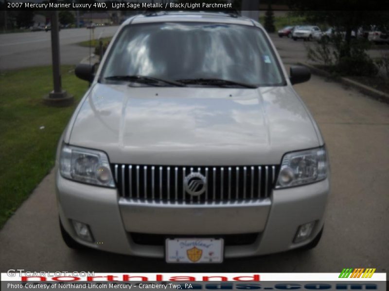 Light Sage Metallic / Black/Light Parchment 2007 Mercury Mariner Luxury 4WD