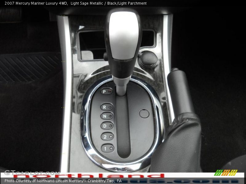 Light Sage Metallic / Black/Light Parchment 2007 Mercury Mariner Luxury 4WD