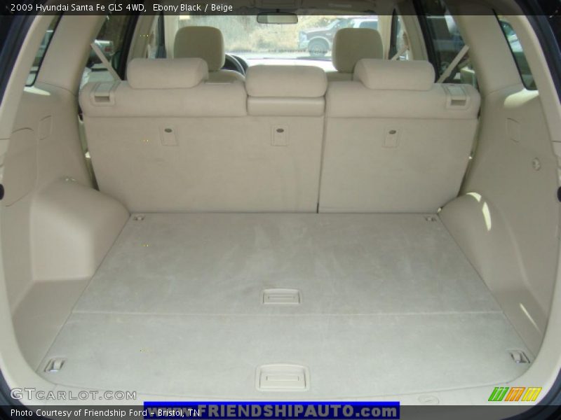 Ebony Black / Beige 2009 Hyundai Santa Fe GLS 4WD