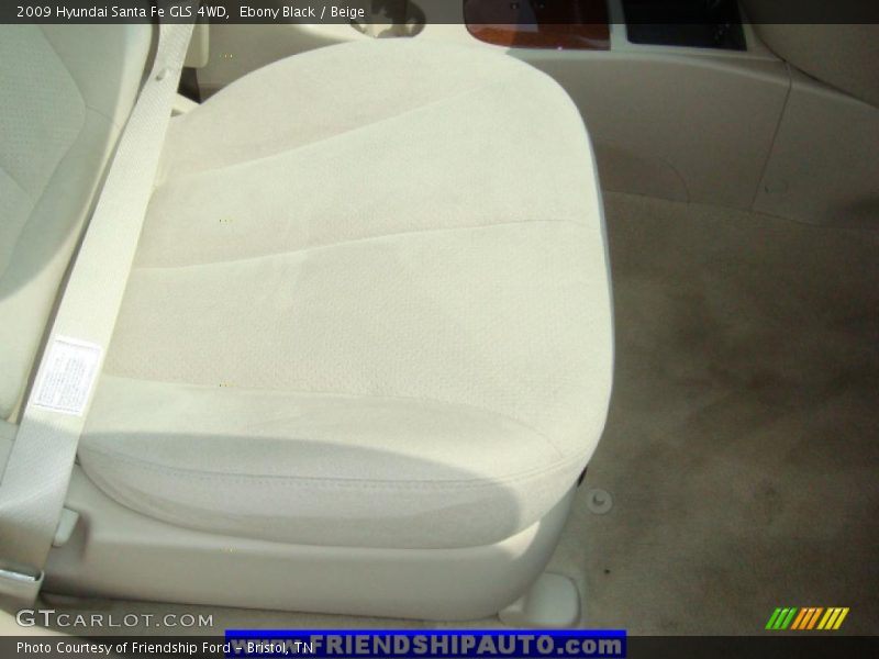 Ebony Black / Beige 2009 Hyundai Santa Fe GLS 4WD