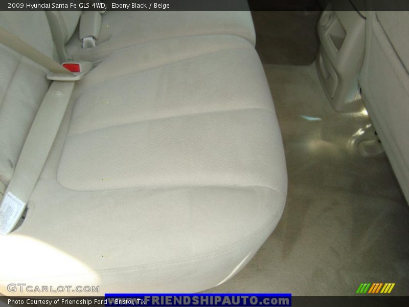 Ebony Black / Beige 2009 Hyundai Santa Fe GLS 4WD