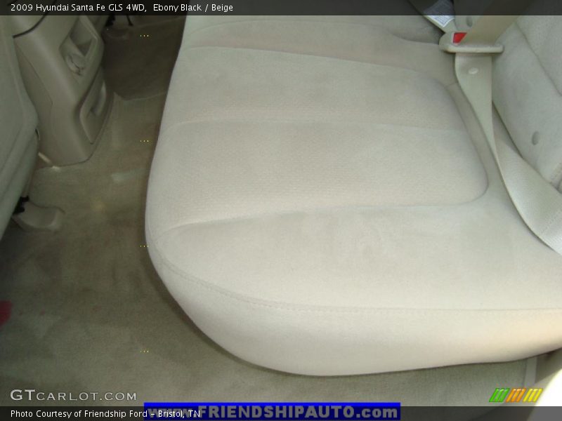 Ebony Black / Beige 2009 Hyundai Santa Fe GLS 4WD