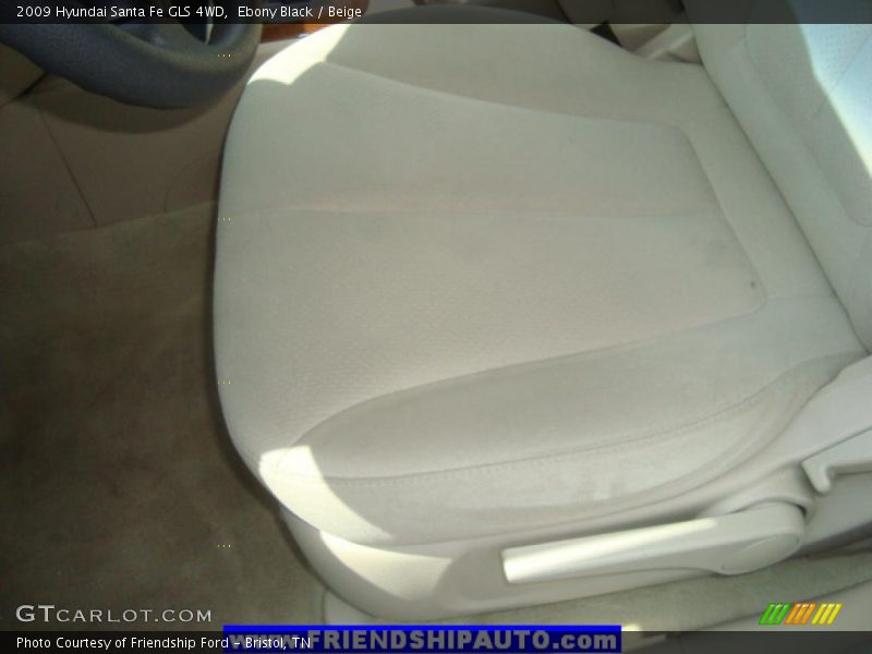 Ebony Black / Beige 2009 Hyundai Santa Fe GLS 4WD