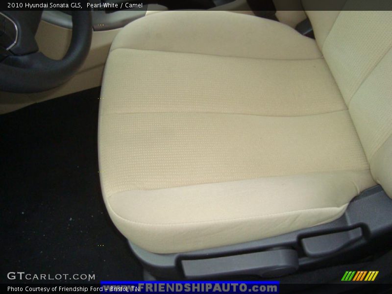 Pearl White / Camel 2010 Hyundai Sonata GLS