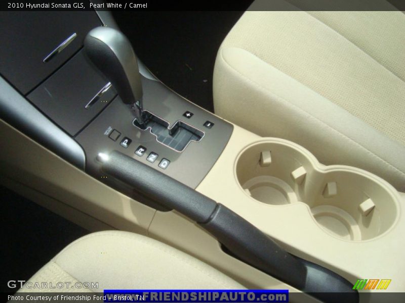 Pearl White / Camel 2010 Hyundai Sonata GLS