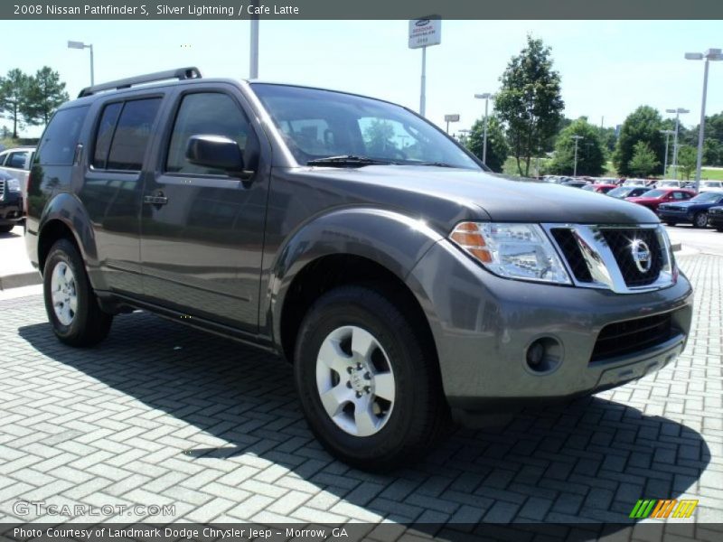 Silver Lightning / Cafe Latte 2008 Nissan Pathfinder S