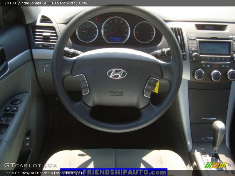 Radiant Silver / Gray 2010 Hyundai Sonata GLS