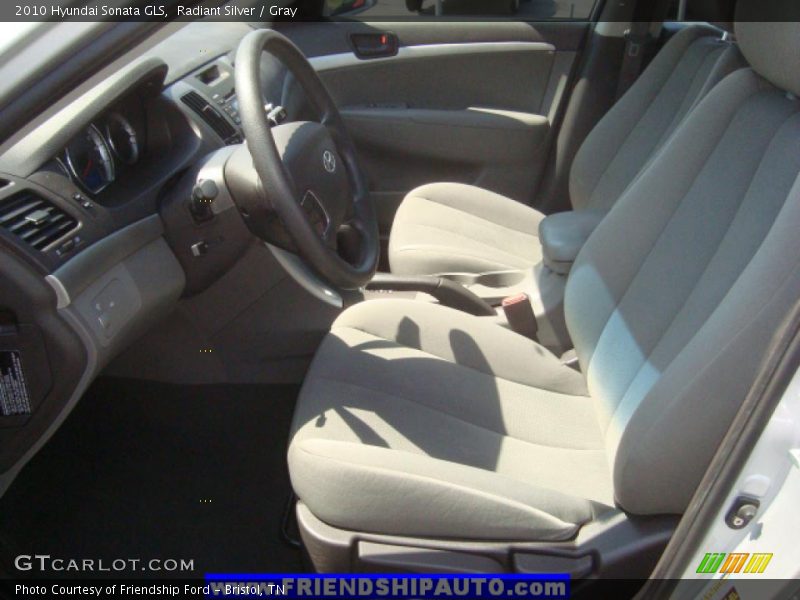 Radiant Silver / Gray 2010 Hyundai Sonata GLS