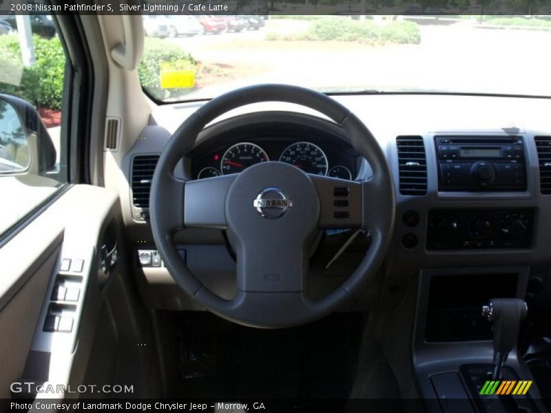 Silver Lightning / Cafe Latte 2008 Nissan Pathfinder S