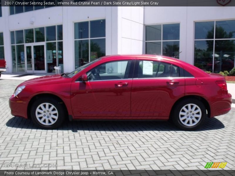 Inferno Red Crystal Pearl / Dark Slate Gray/Light Slate Gray 2007 Chrysler Sebring Sedan