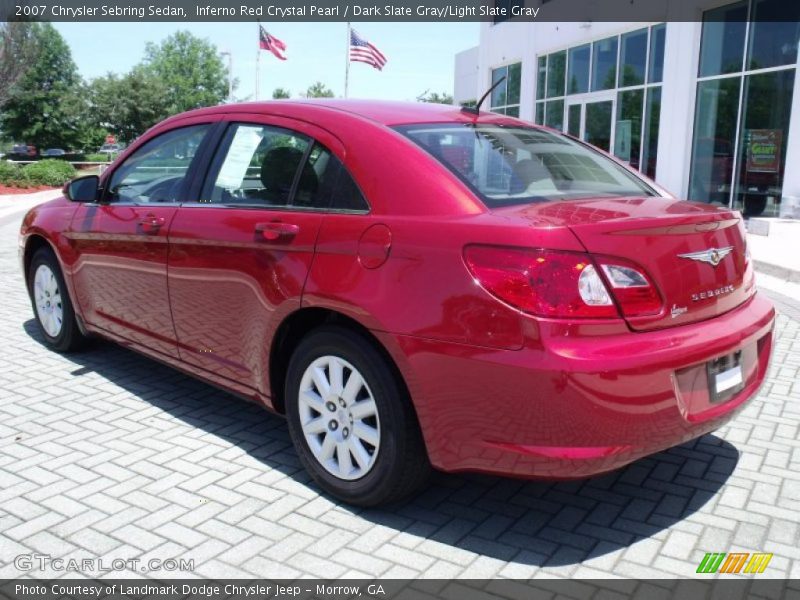 Inferno Red Crystal Pearl / Dark Slate Gray/Light Slate Gray 2007 Chrysler Sebring Sedan