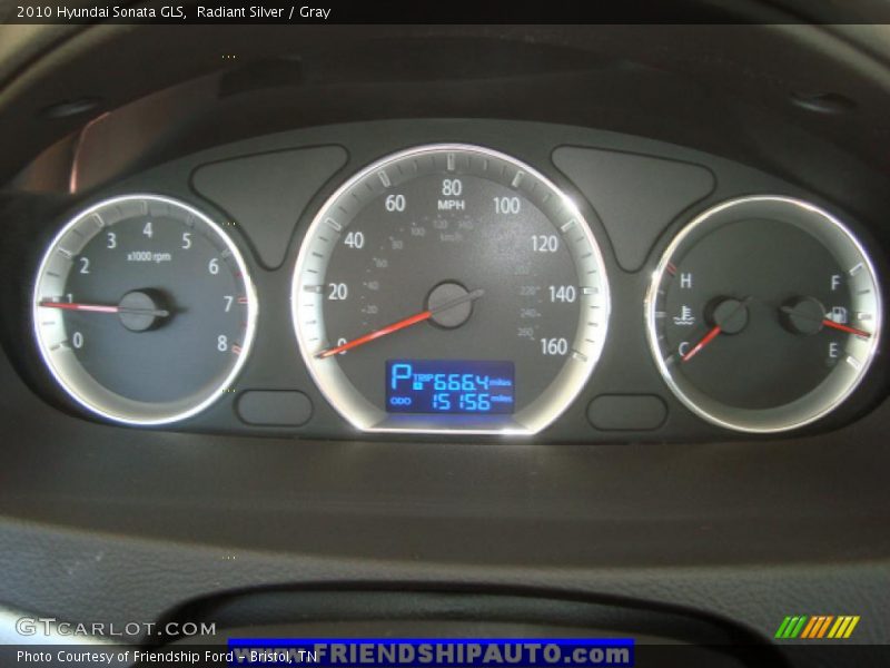 Radiant Silver / Gray 2010 Hyundai Sonata GLS