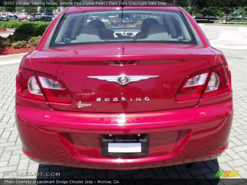 Inferno Red Crystal Pearl / Dark Slate Gray/Light Slate Gray 2007 Chrysler Sebring Sedan