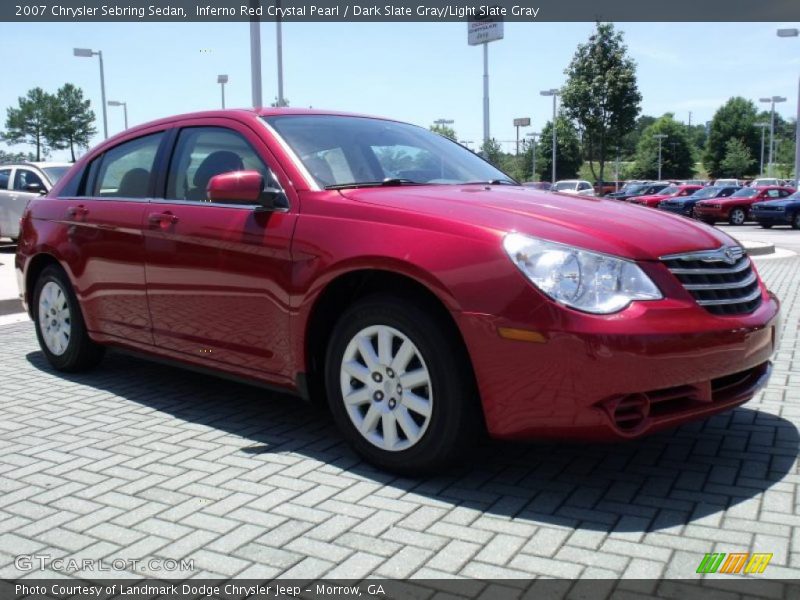 Inferno Red Crystal Pearl / Dark Slate Gray/Light Slate Gray 2007 Chrysler Sebring Sedan