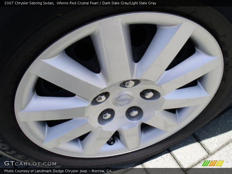 Inferno Red Crystal Pearl / Dark Slate Gray/Light Slate Gray 2007 Chrysler Sebring Sedan