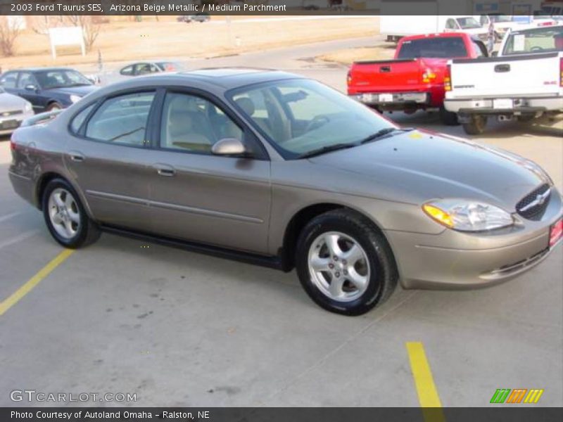 Arizona Beige Metallic / Medium Parchment 2003 Ford Taurus SES