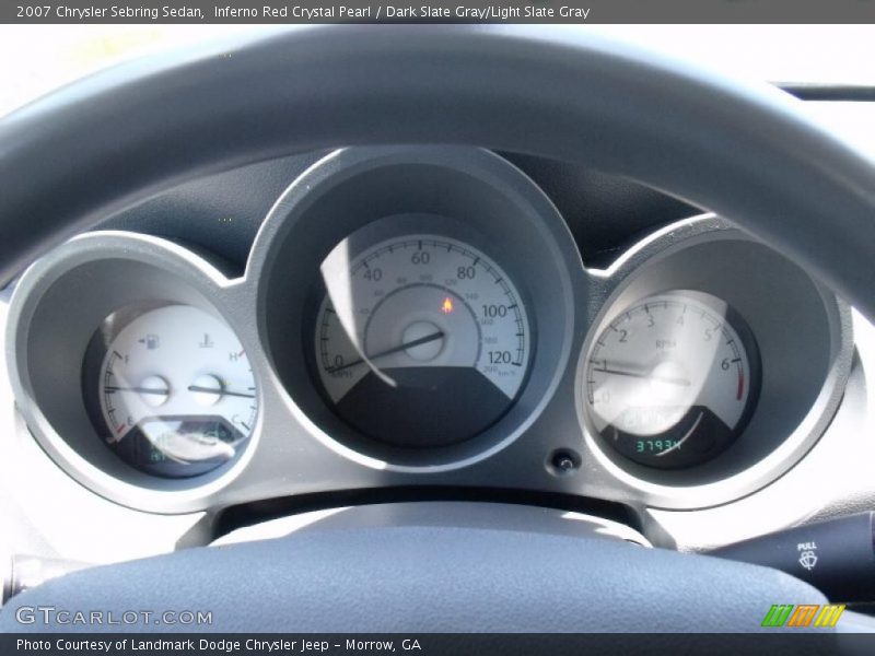 Inferno Red Crystal Pearl / Dark Slate Gray/Light Slate Gray 2007 Chrysler Sebring Sedan