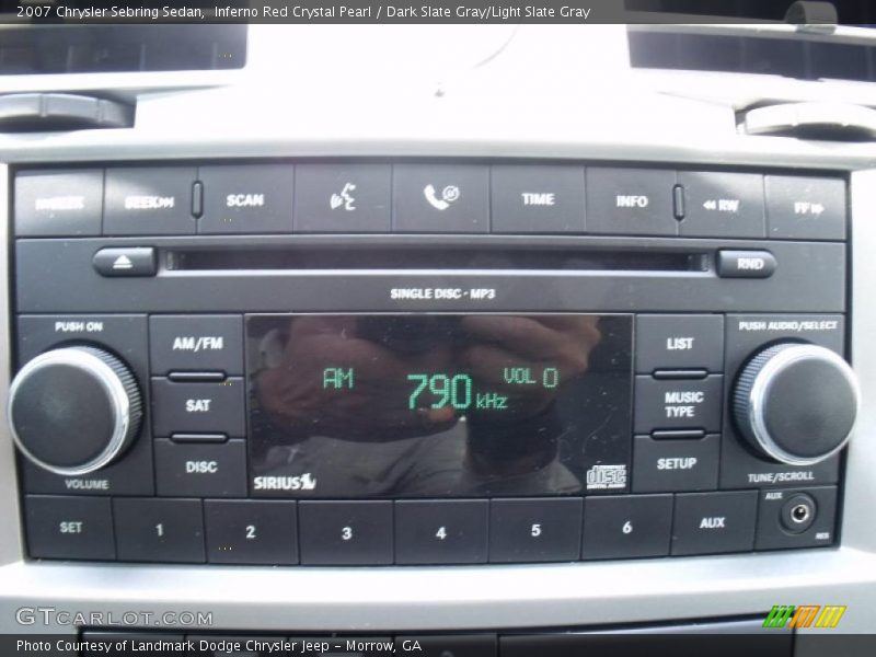 Inferno Red Crystal Pearl / Dark Slate Gray/Light Slate Gray 2007 Chrysler Sebring Sedan