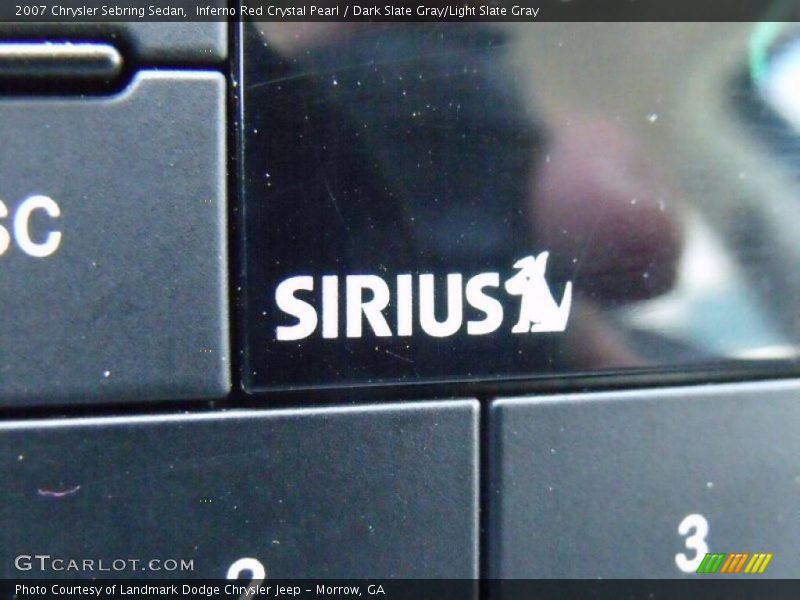 Inferno Red Crystal Pearl / Dark Slate Gray/Light Slate Gray 2007 Chrysler Sebring Sedan