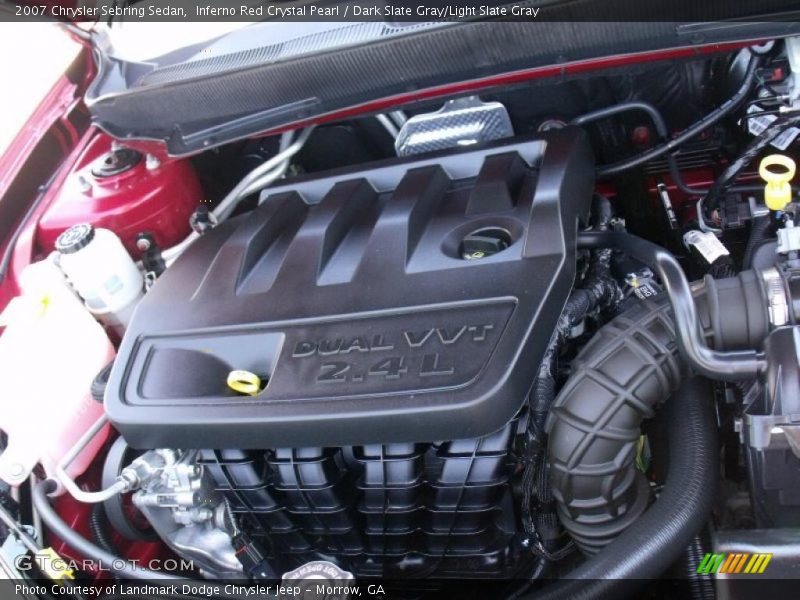 Inferno Red Crystal Pearl / Dark Slate Gray/Light Slate Gray 2007 Chrysler Sebring Sedan