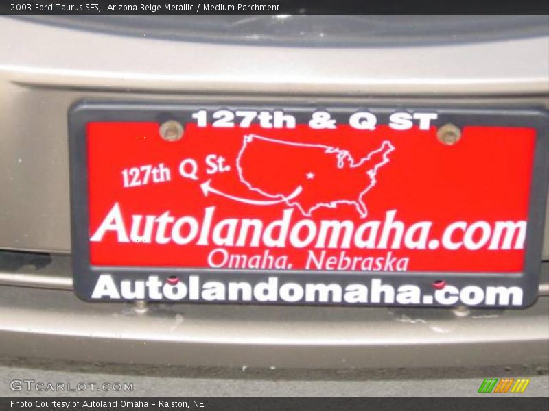 Arizona Beige Metallic / Medium Parchment 2003 Ford Taurus SES