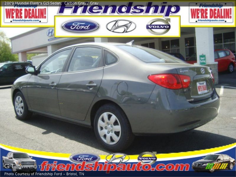 Carbon Gray / Gray 2009 Hyundai Elantra GLS Sedan