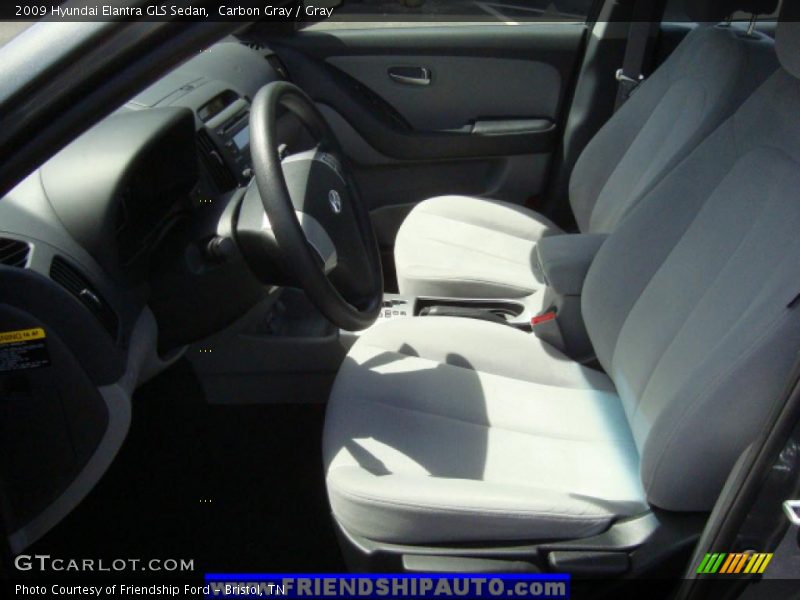 Carbon Gray / Gray 2009 Hyundai Elantra GLS Sedan