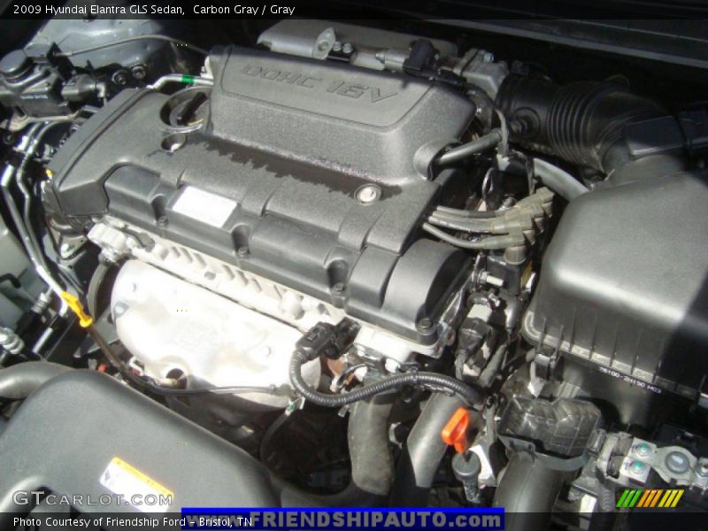Carbon Gray / Gray 2009 Hyundai Elantra GLS Sedan