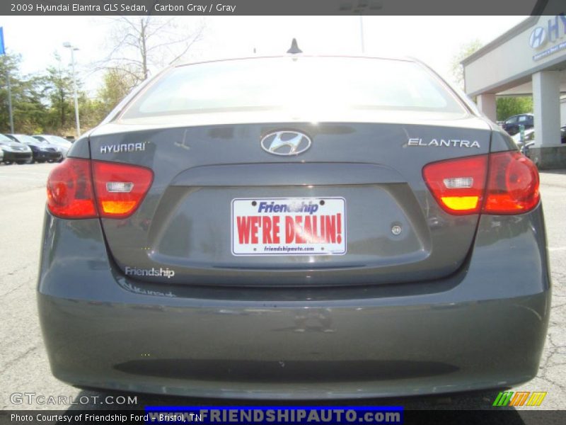 Carbon Gray / Gray 2009 Hyundai Elantra GLS Sedan