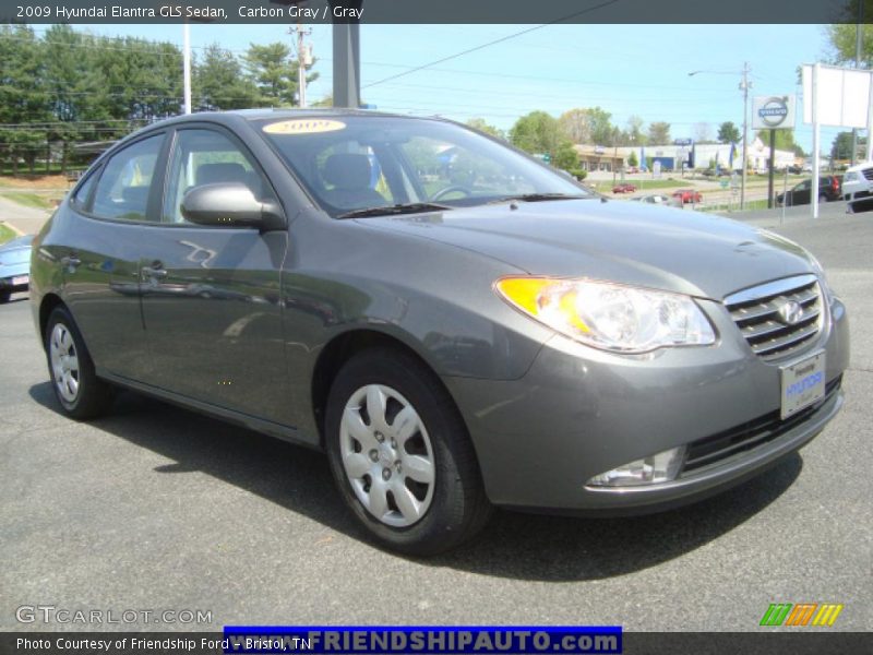 Carbon Gray / Gray 2009 Hyundai Elantra GLS Sedan