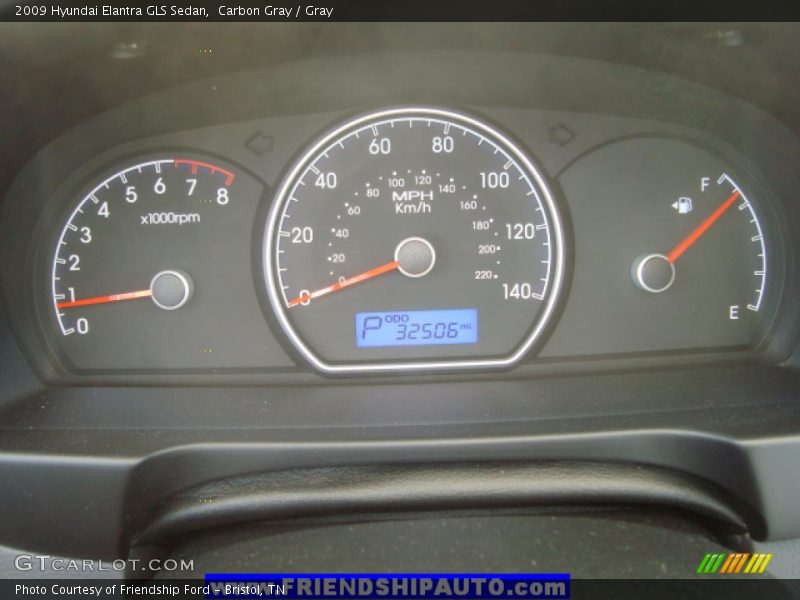 Carbon Gray / Gray 2009 Hyundai Elantra GLS Sedan