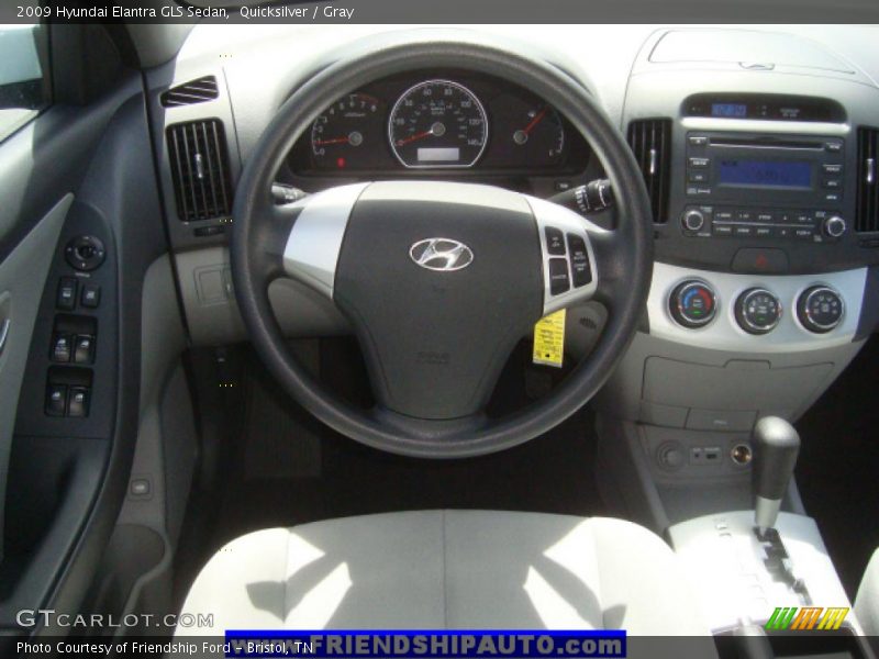 Quicksilver / Gray 2009 Hyundai Elantra GLS Sedan