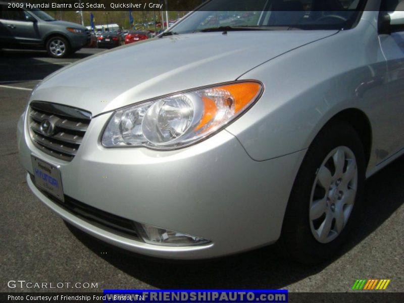 Quicksilver / Gray 2009 Hyundai Elantra GLS Sedan