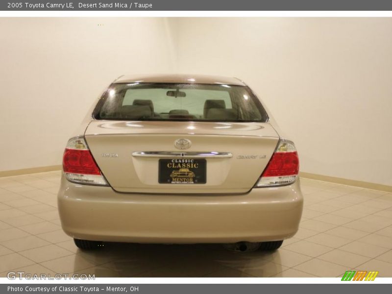 Desert Sand Mica / Taupe 2005 Toyota Camry LE