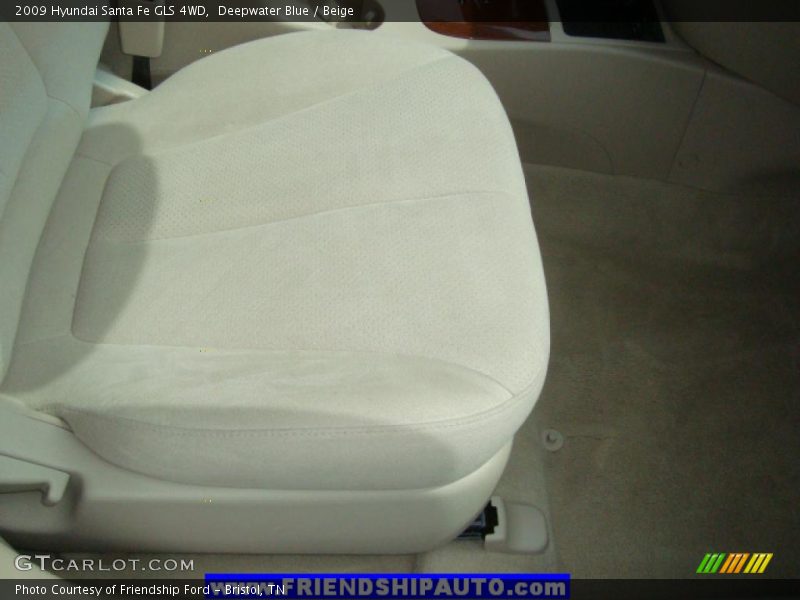 Deepwater Blue / Beige 2009 Hyundai Santa Fe GLS 4WD