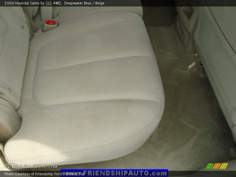 Deepwater Blue / Beige 2009 Hyundai Santa Fe GLS 4WD