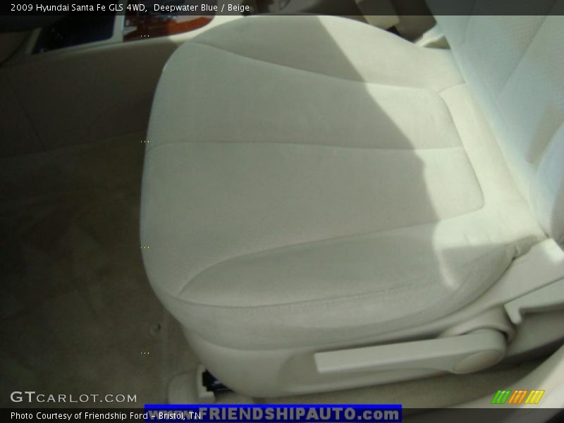 Deepwater Blue / Beige 2009 Hyundai Santa Fe GLS 4WD