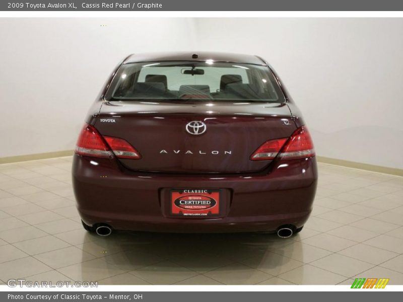 Cassis Red Pearl / Graphite 2009 Toyota Avalon XL