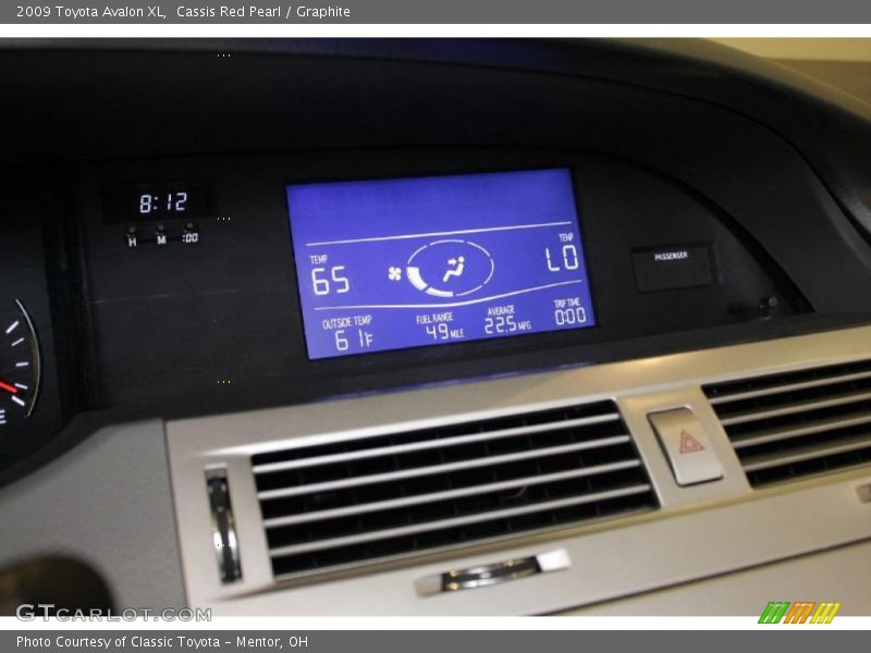 Cassis Red Pearl / Graphite 2009 Toyota Avalon XL
