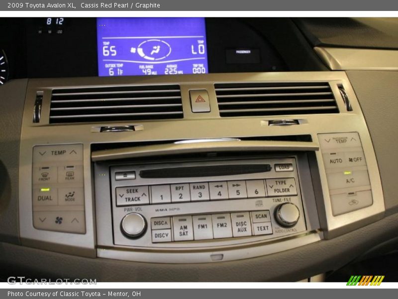 Cassis Red Pearl / Graphite 2009 Toyota Avalon XL