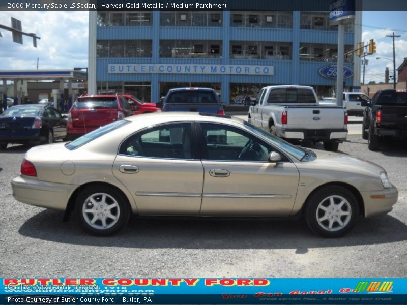 Harvest Gold Metallic / Medium Parchment 2000 Mercury Sable LS Sedan