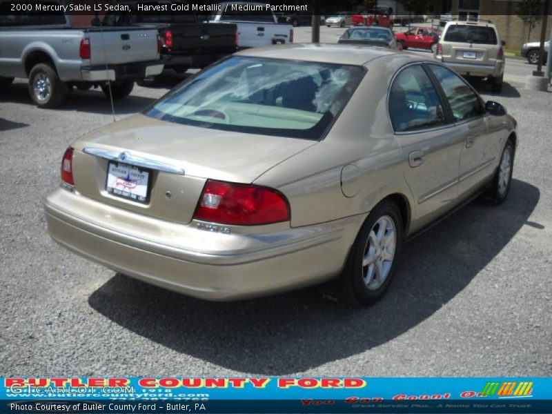 Harvest Gold Metallic / Medium Parchment 2000 Mercury Sable LS Sedan