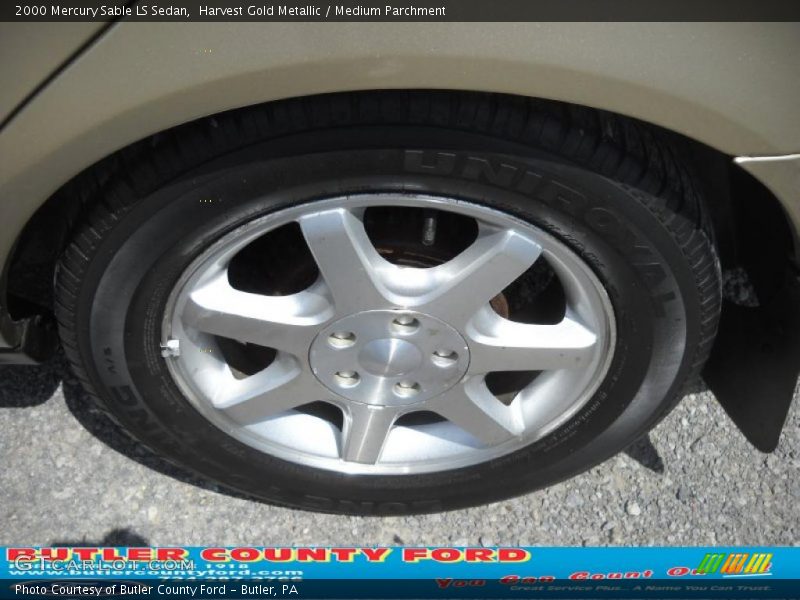 Harvest Gold Metallic / Medium Parchment 2000 Mercury Sable LS Sedan