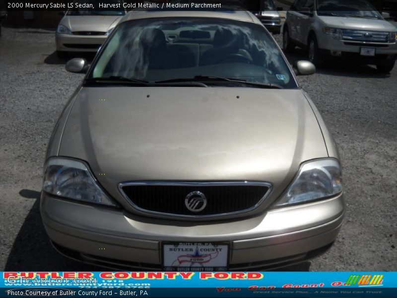 Harvest Gold Metallic / Medium Parchment 2000 Mercury Sable LS Sedan