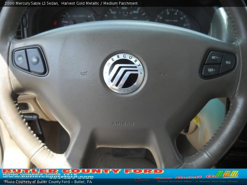 Harvest Gold Metallic / Medium Parchment 2000 Mercury Sable LS Sedan