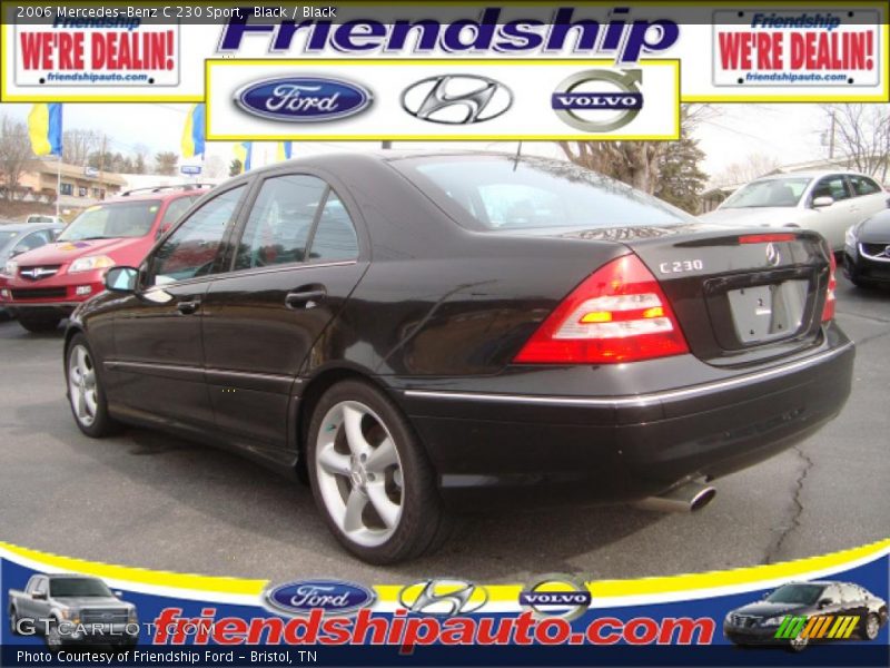 Black / Black 2006 Mercedes-Benz C 230 Sport